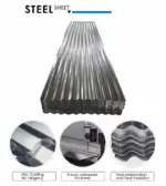 Galvanized Corrugated Roofing Sheet 3"*8" - Image 2