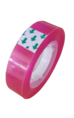 Small Deep Pink Transparent Seal Tape - Image 2