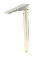 8" x 10" Heavy Duty L Shaped Shelf Bracket-White (Pair) - Image 3