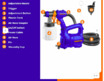 WADFOW 550W SPRAY GUN- WEG2A50