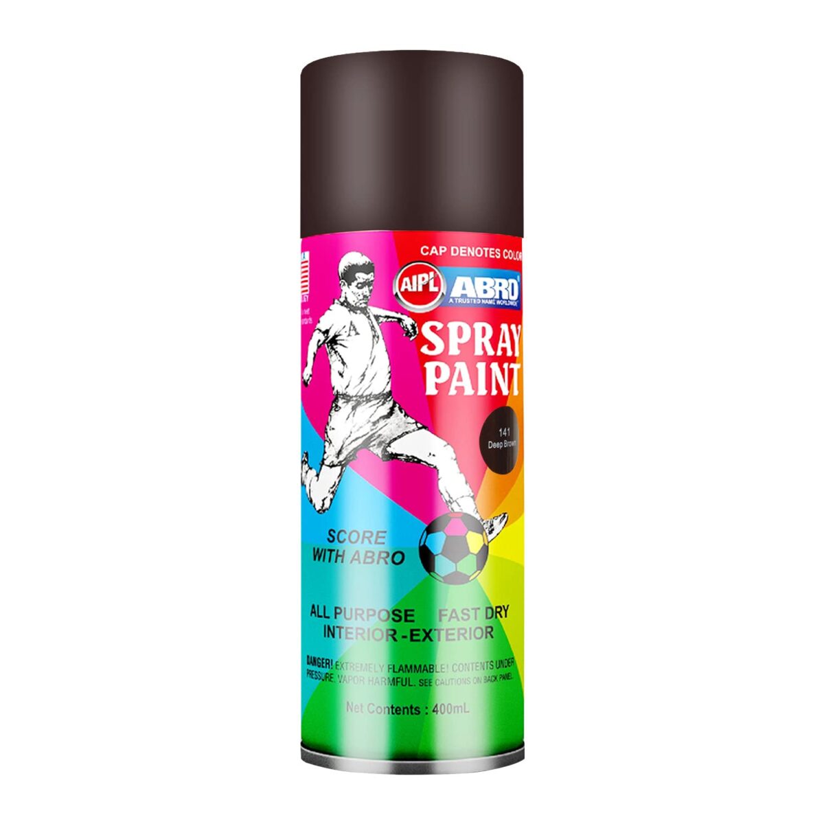 400ml ABRO Spray Paint - Dark Brown - Marron (Café) 067 - Image 1