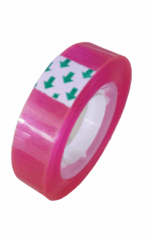 Small Deep Pink Transparent Seal Tape - Image 2
