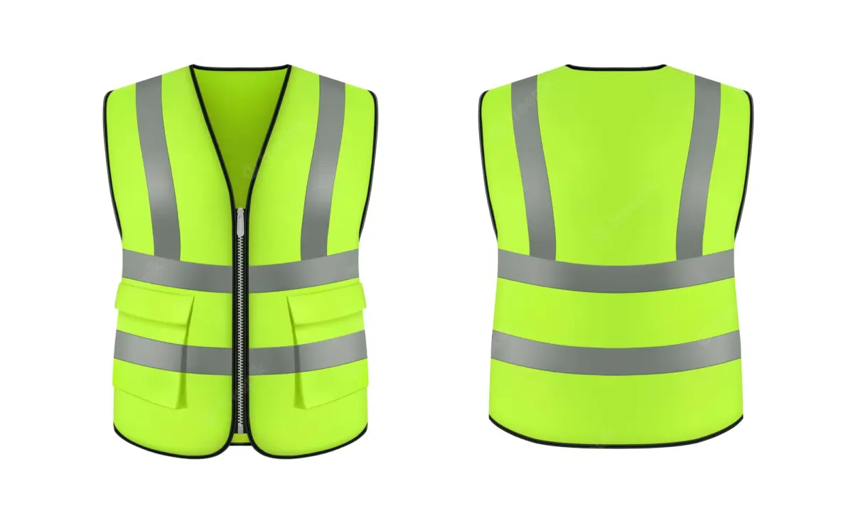 High Visibility Reflective Vest With Pockets - Image 1