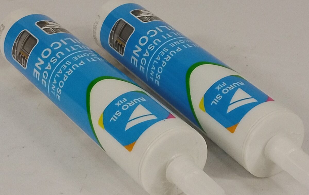 EURO SIL FIX - Multi Purpose Clear Silicone Sealant 290g - Image 2