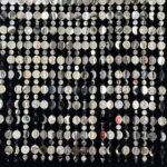 90 x 175cm Silver Sparkling Cutains - Image 3