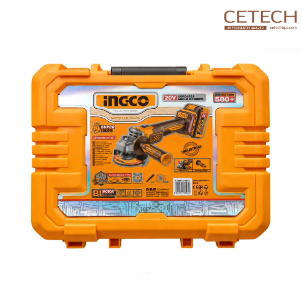 INGCO Cordless Angle Grinder 20V 115mm